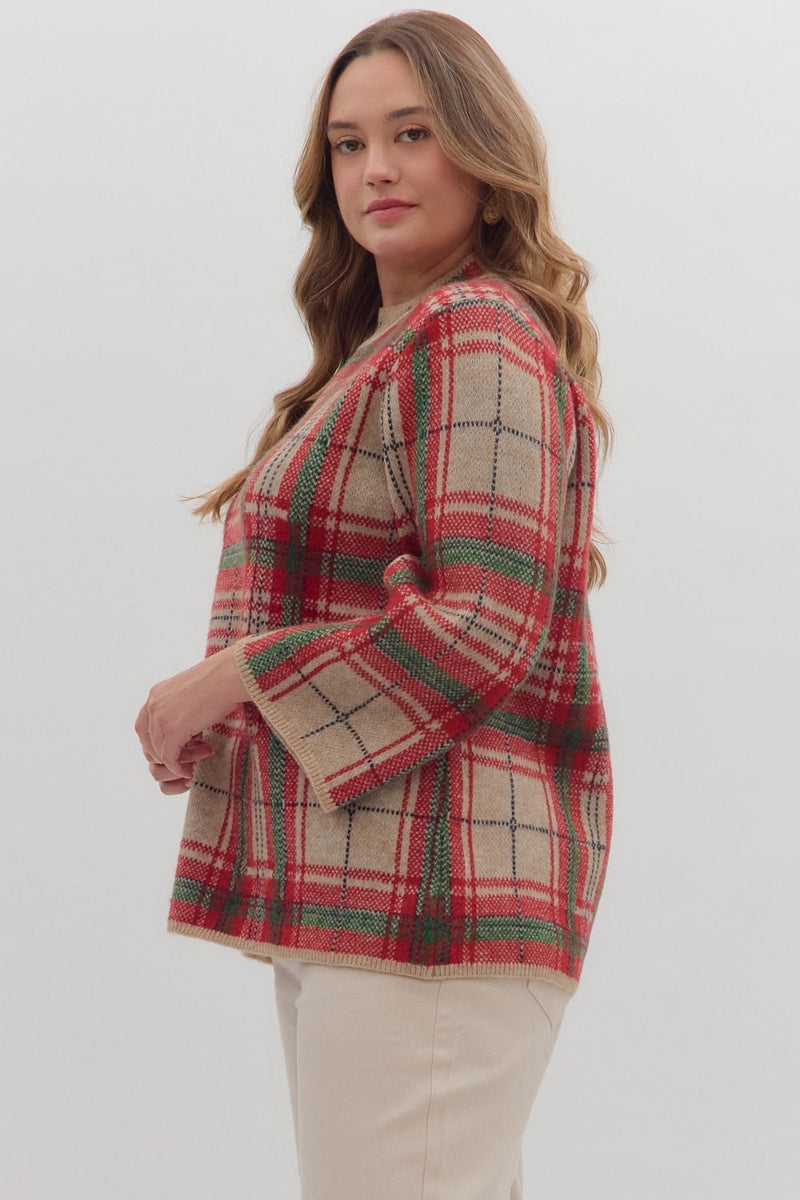 Taupe Paid winter top