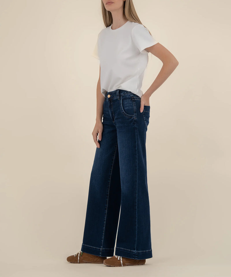 Meg- High Rise wide leg jean