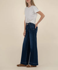 Meg- High Rise wide leg jean