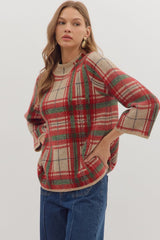 Taupe Paid winter top