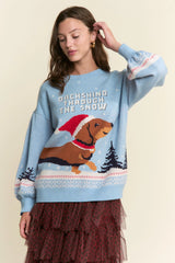 DACHSHUND XMAS HOLIDAY SWEATER