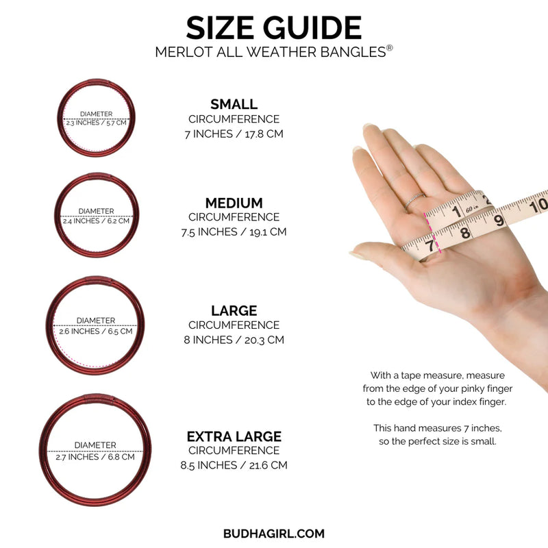 Merlot all weather bangles