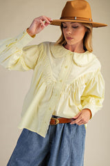 Poplin collar button down