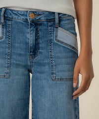 Maya High rise Detailed pocket Jeans