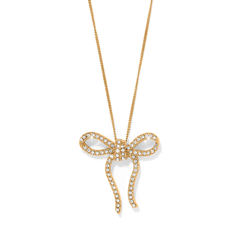 Illumina Gold Bow necklace