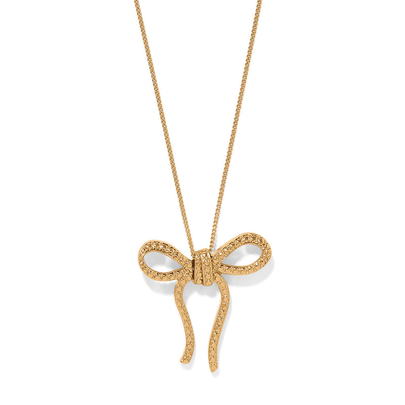 Illumina Gold Bow necklace