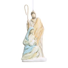 7” nativity molded ornament