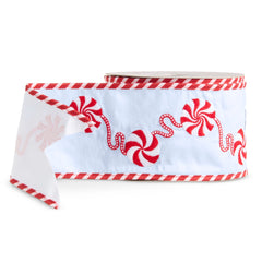 4”X10” Blue peppermint ribbon
