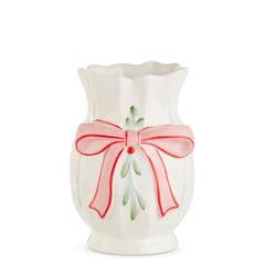 Christmas Vase with bow