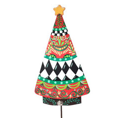 Christmas cottage tree