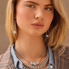 Pebble dot trio necklace