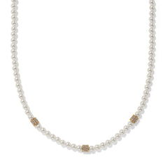 Meridian Petite pearl 2tn station necklace