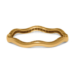 Inner circle slim gold bangle