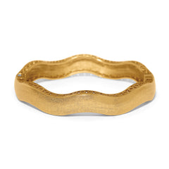 Inner circle Gold wide bangle