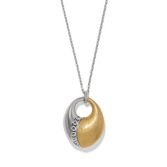 Inner circle oval pendant necklace