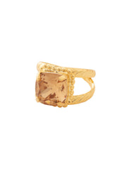 Izzy Adjustable Cocktail Ring - RFY2BGLC: Beige