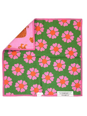 Carole: Reversible Washcloth: Pink/Green / 12x12 in / Washcloth