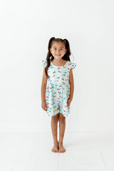 Macie Romper in Roller Girl