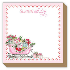 Sleigh All Day Pink Sleigh Full Presents Mini Luxe Notepad
