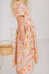Classic Twirl in Boho Floral | Girls fall Dress