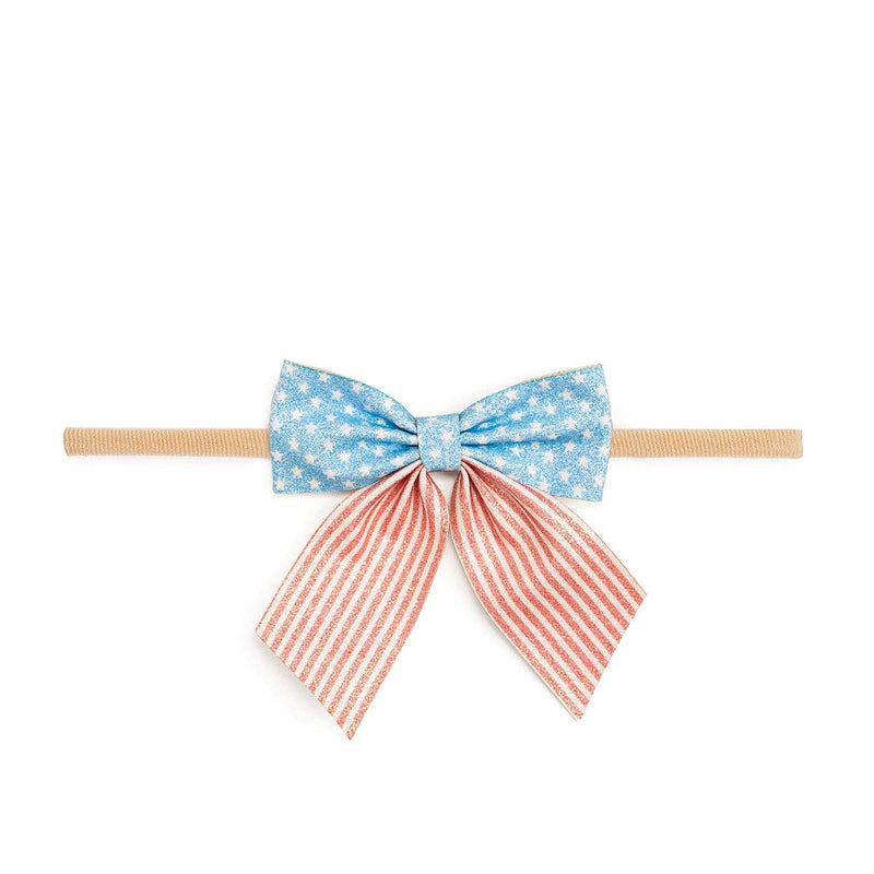 Patriotic Cutie Bow Baby Headband - Hair Bows - 4th of July