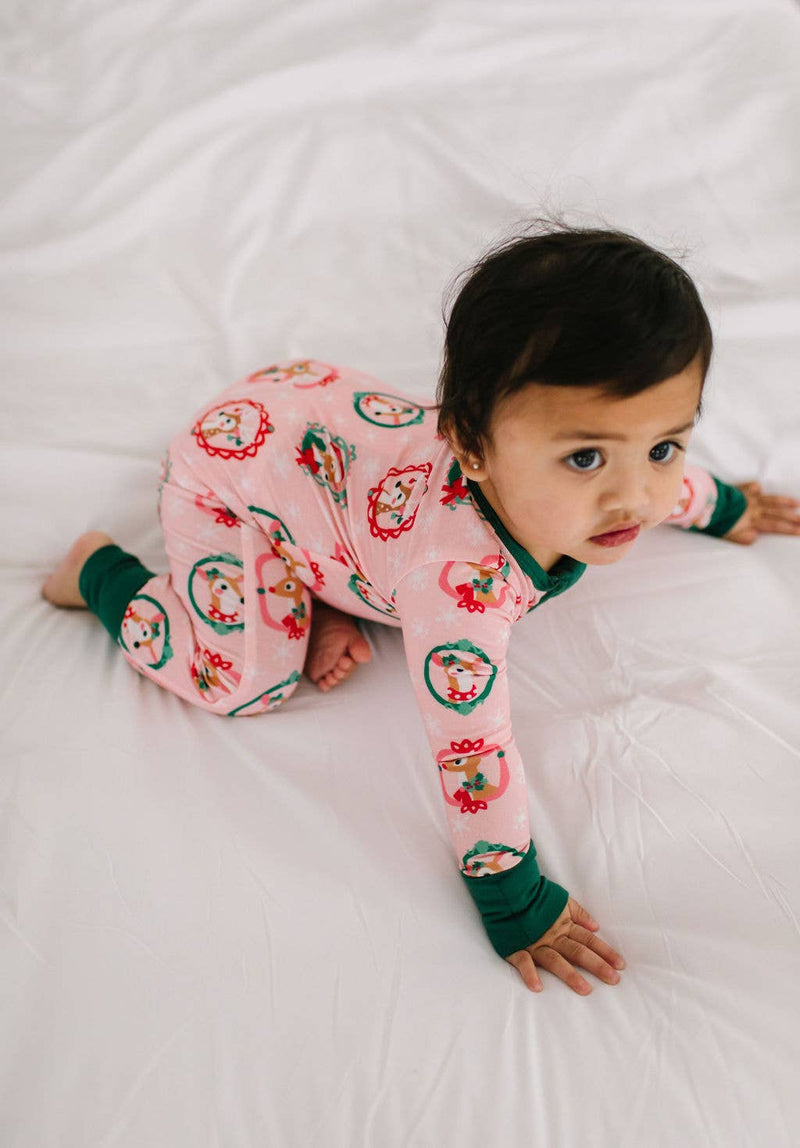Zippy Bamboo Baby Pajama in Reindeer