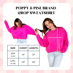 For Sure Gonna Dilly Dally Crop Sweatshirt