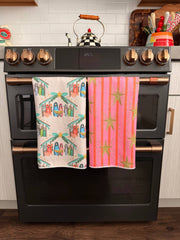 Away in a Manger: Double-Sided Hand Towel: Cream / Hand Towel (17 in x 27 in)