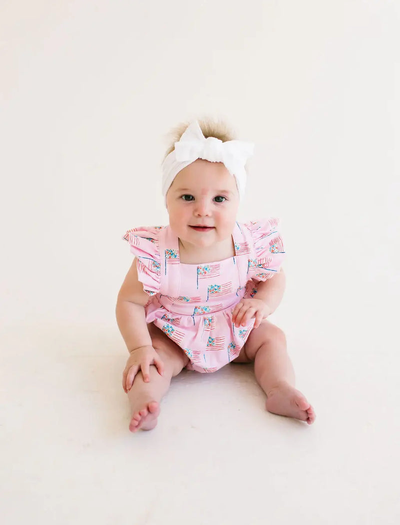 Emmy Bubble in Pink Flags