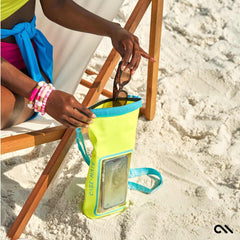 Waterproof Mini Phone Bucket Bag: Citrus Splash
