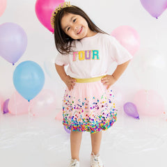 Fourth Birthday Patch Short Sleeve T-Shirt-4T