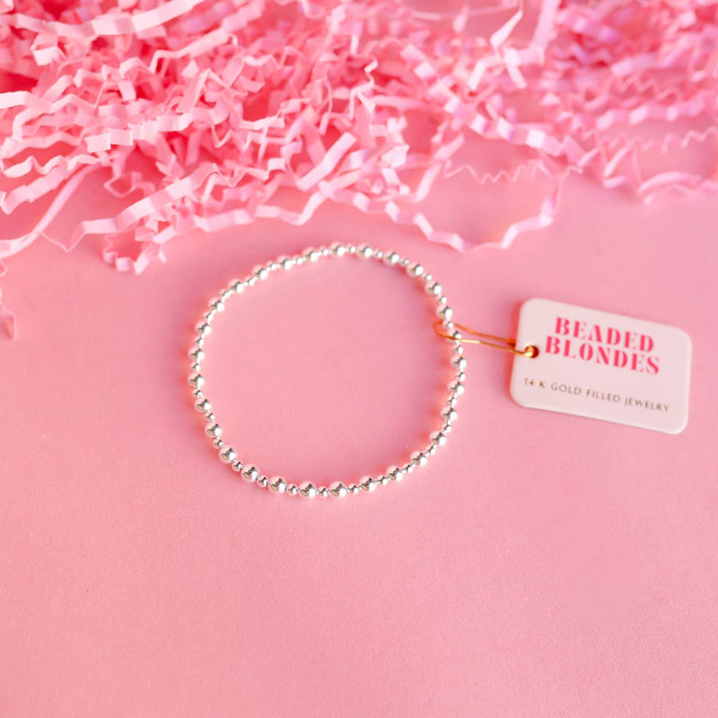 Katy Bracelet in Silver: Extended 7.25 inch