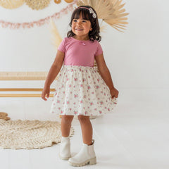 Coquette Rose Tulle Bow Headband -Kids Fall Hair Accessories
