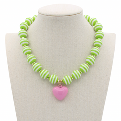 Cabana Stripe Necklace - 4 Colors: Turquoise