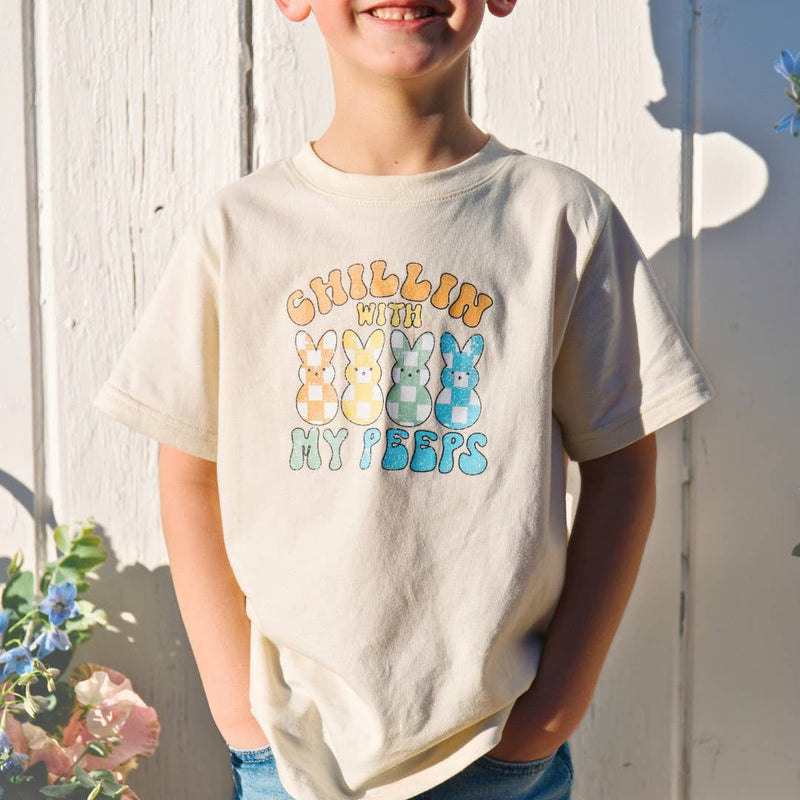 Chillin With My Peeps Easter Short Sleeve T-Shirt