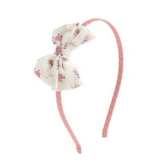 Coquette Rose Tulle Bow Headband -Kids Fall Hair Accessories