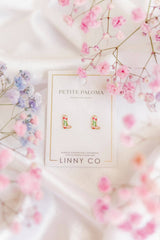 Screwback Stud Earrings - Tulip Cowgirl Boot