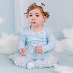 Glitter Snowflake Bow Baby Headband - Winter Hair Accesssory