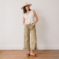 Painted Gingham Romy Pant