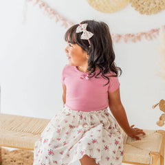 Coquette Rose Tulle Bow Headband -Kids Fall Hair Accessories