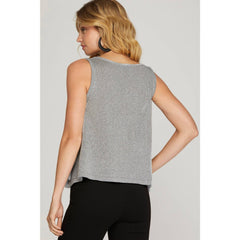 LUREX SWEATER TANK TOP