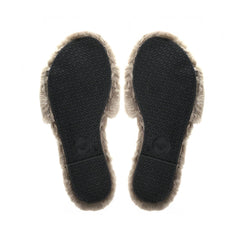 AVERIE - MINK Faux Fur Slide: Mink / 10