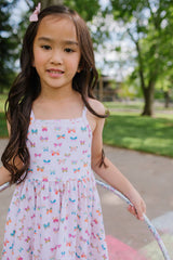 Camila Dress in Butterfly Rainbow | Girls Twirl Dress