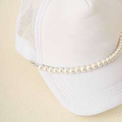 Trucker Hat Chain-Pearl