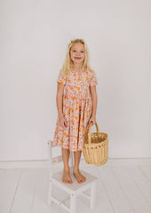 Classic Twirl in Boho Floral | Girls fall Dress