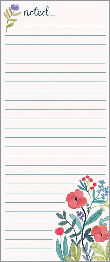 List Pad - Secret Flower Garden