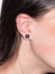 Simple Stud Earrings - EFC99BGMRL: Purple