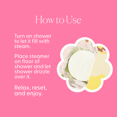 Champagne and Rose Shower Steamers