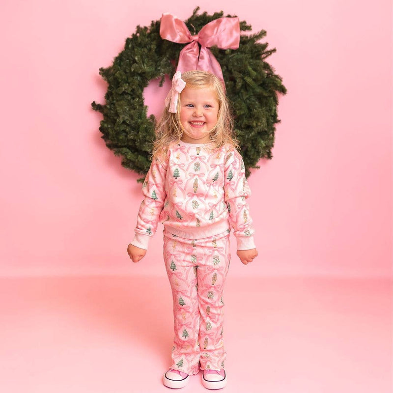 Nutcracker Trellis Christmas Sweatshirt and pants set