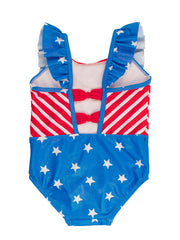 Girls Shimmer Stars & Stripes Pinafore One Piece
